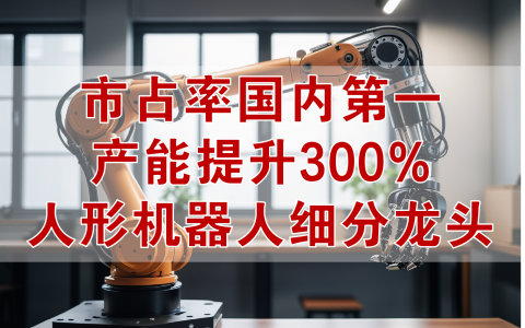 人形机器人细分市场龙头，市占率国内第一