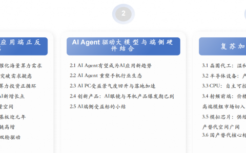 2025年投资策略之电子行业：AI云侧端侧共振，复苏加持国产替代