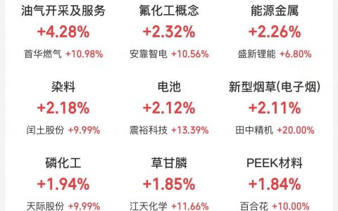 2月6日主题复盘：涨价继续推动化工股上涨，机器人概念反弹，太空光伏修复，算力概念持续异动