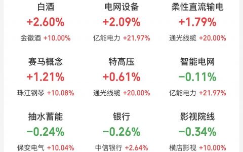 2月2日主题复盘：电网设备逆市上涨，商业航天、白酒、算力租赁、AI应用等早盘轮动